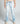 AJ28SK LIGHT BLUE/WHITE PAINT STACKED JEANS