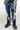 AJ400SK Zipper Seamed Stacked Jeans